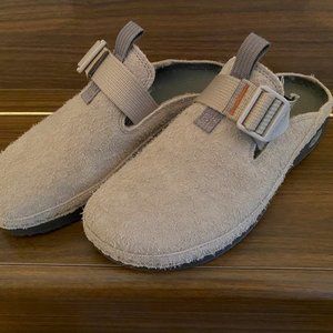 Chaco Womens Paonia Suede Clogs Slip On Natural 8